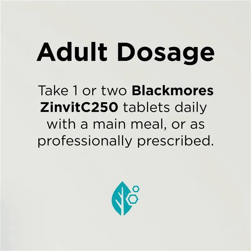 Viên uống bổ sung Kẽm & Vitamin C Blackmores ZinvitC250 50 viên