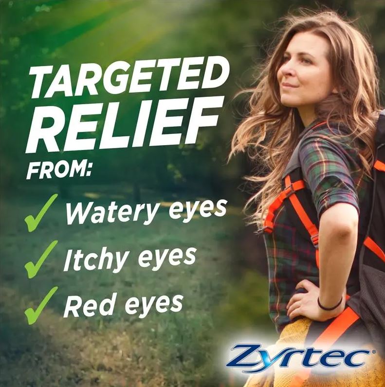 Thuốc nhỏ mắt Zyrtec Antihistamine Hayfever & Allergy Eye Drops 4ml