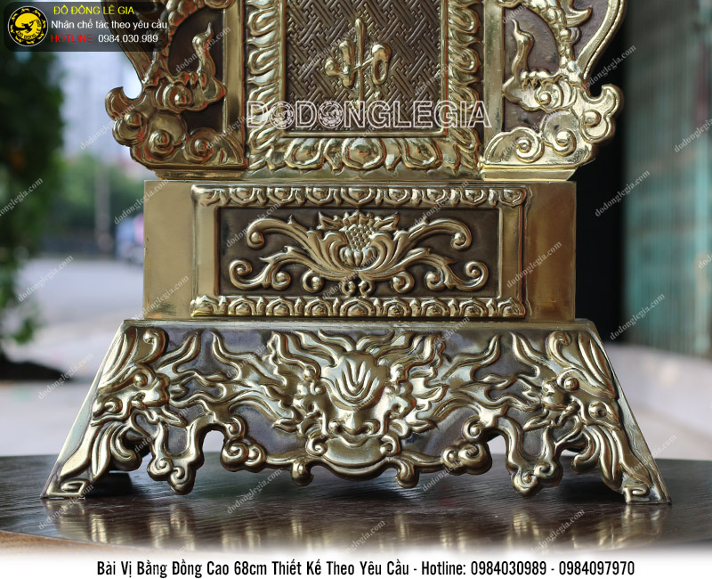 Bài vị bằng đồng chế tác theo yêu cầu