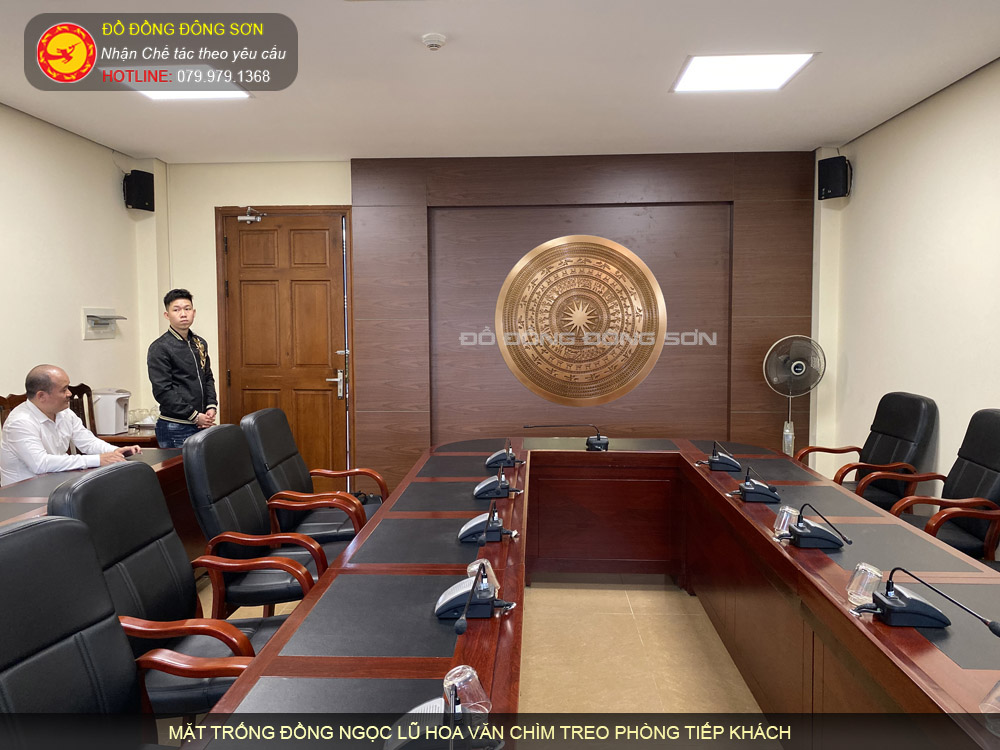 Báo giá các loại mặt trống đúc đồng đỏ hoa văn chìm đẹp nhất