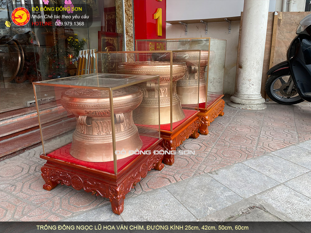 Bảng giá Quả Trống Đồng Đúc Thủ Công Hoa Văn Chìm