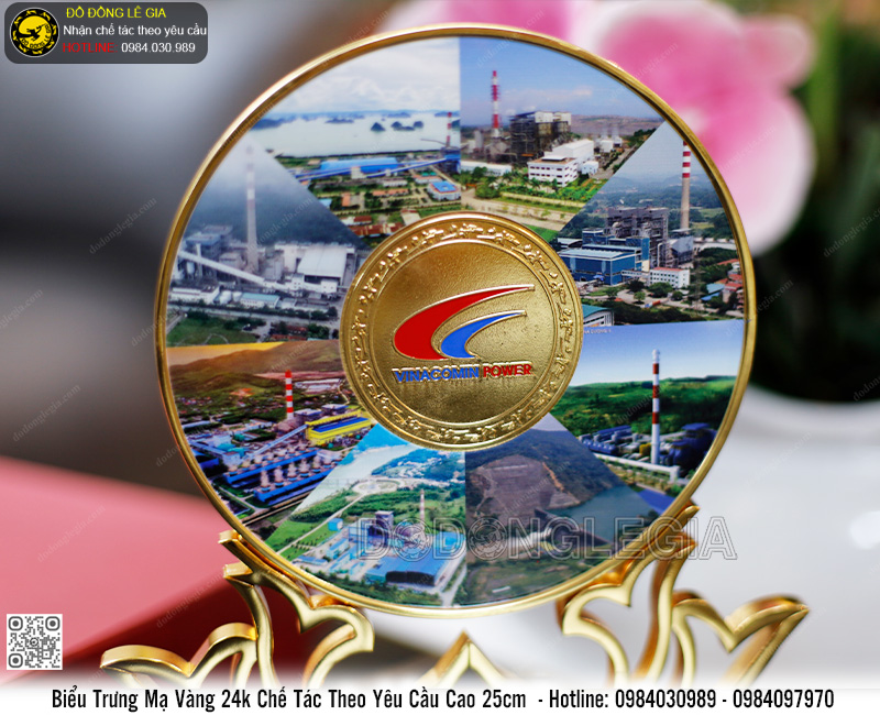 Biểu Trưng Bằng Đồng Mạ Vàng 24k Chế Tác Theo Yêu Cầu