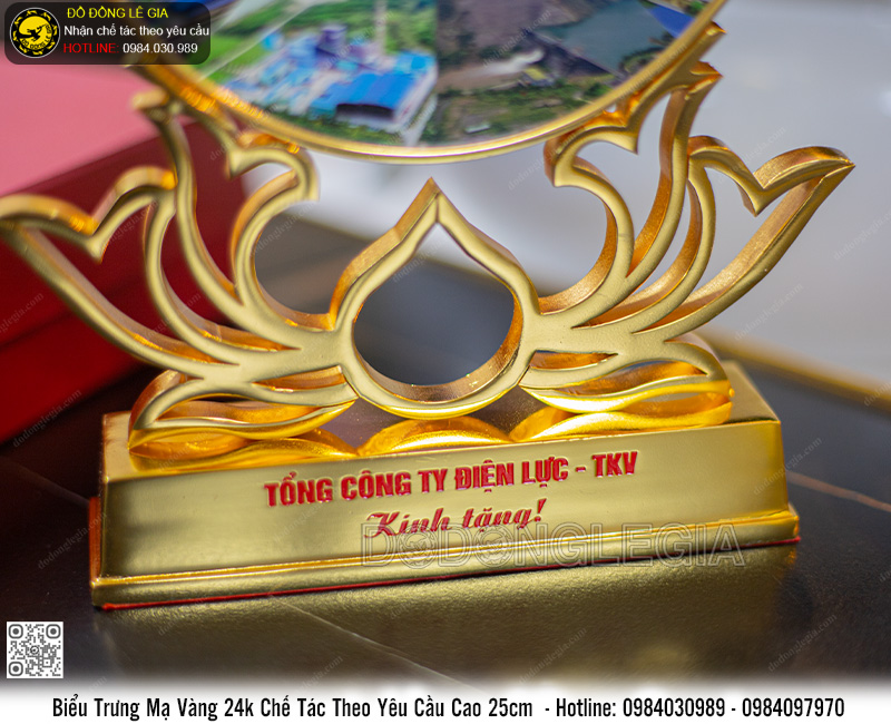 Biểu Trưng Bằng Đồng Mạ Vàng 24k Chế Tác Theo Yêu Cầu