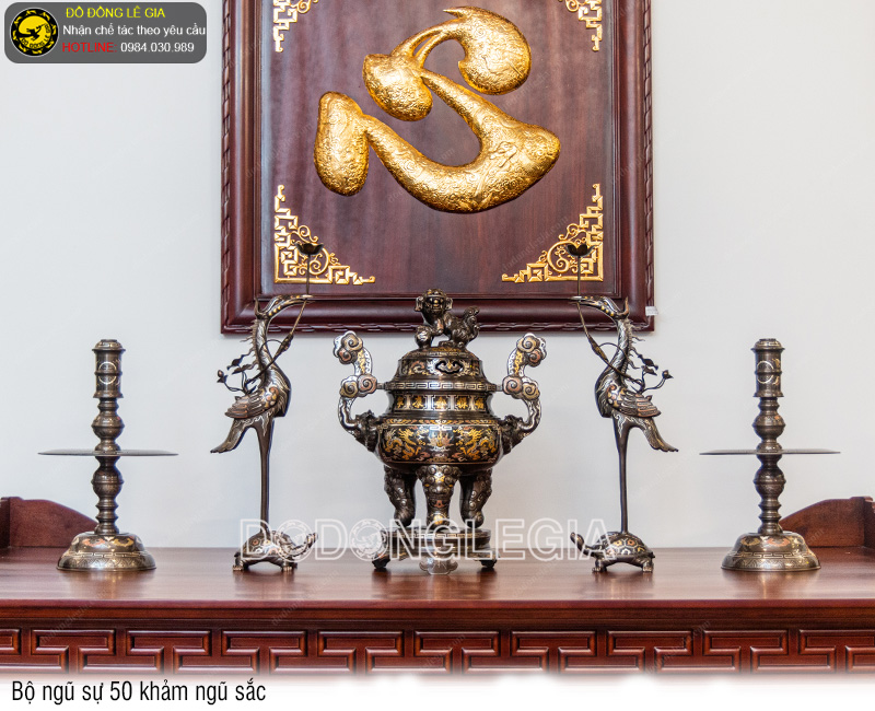 Bộ Ngũ Sự 50 khảm ngũ sắc