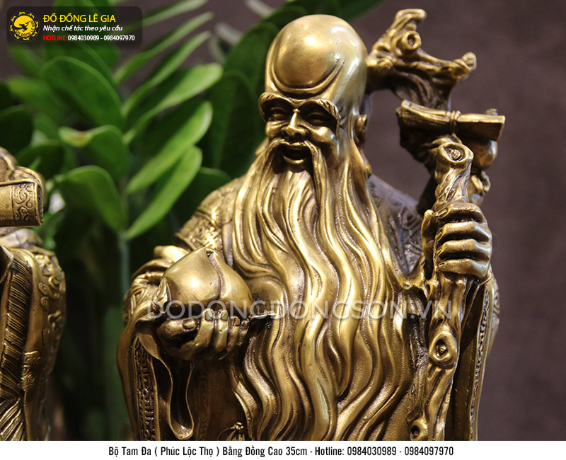 Bộ Tam Đa bằng đồng thau