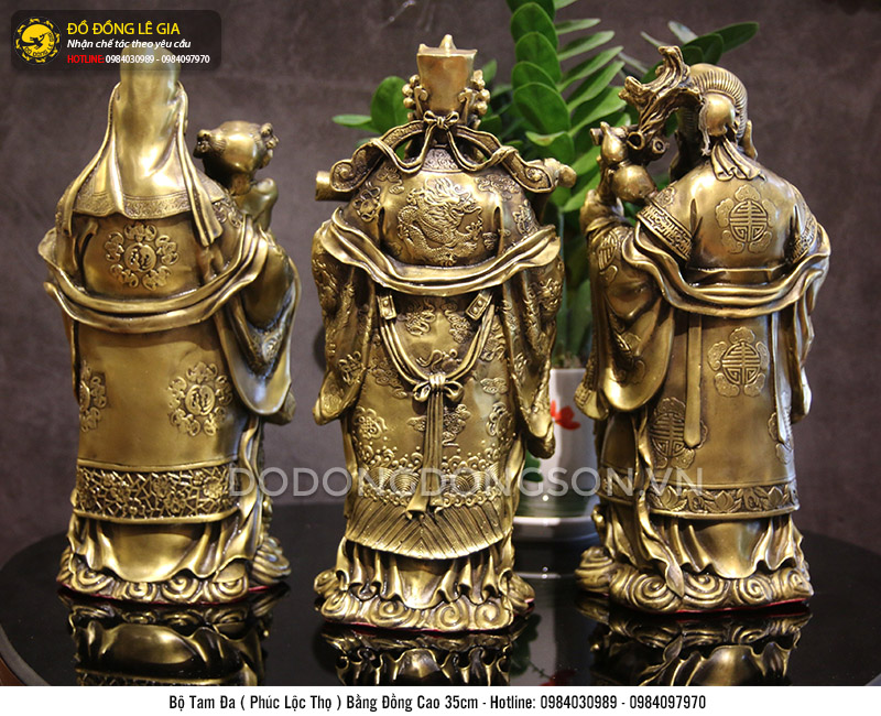 Bộ Tam Đa bằng đồng thau