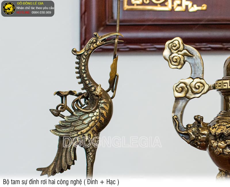 Bộ Tam Sự Đỉnh Rơi hai công nghệ (Đỉnh và Hạc)