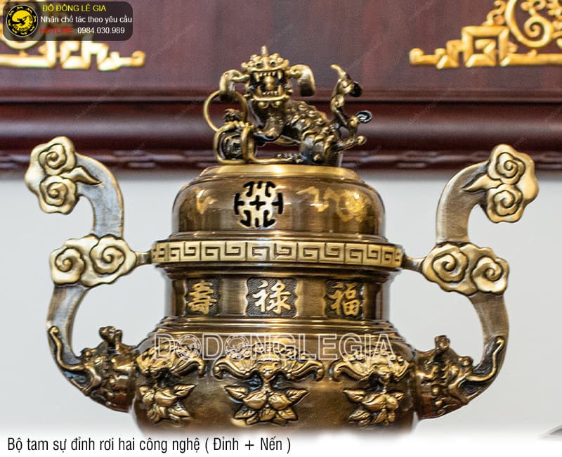 Bộ Tam Sự Đỉnh Rơi hai công nghệ (Đỉnh và Hạc)