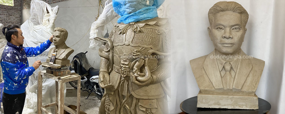 Báo Giá - Quy trình Đúc Tượng Chân dung bằng đồng theo yêu cầu
