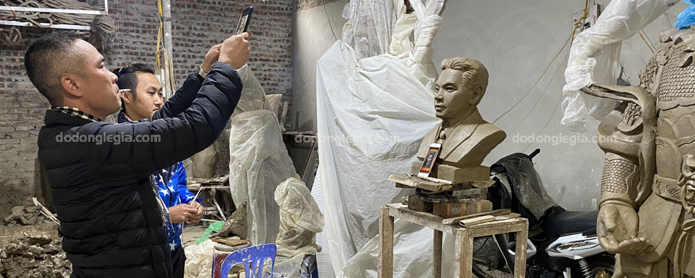 Báo Giá - Quy trình Đúc Tượng Chân dung bằng đồng theo yêu cầu