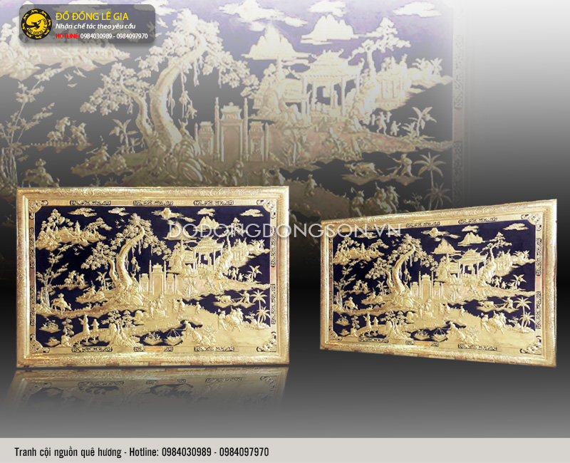 Tranh đồng cội nguồn quê hương khung đồng