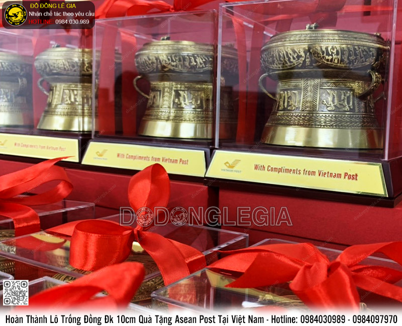 Lô trống đồng D10 quà tặng