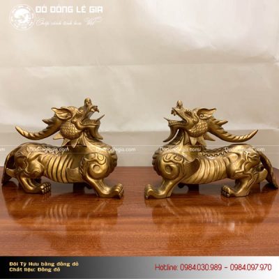 Đôi Tỳ Hưu bằng đồng cao cấp