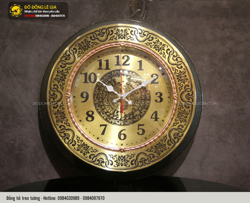 Đồng hồ treo tường bằng đồng mẫu 4