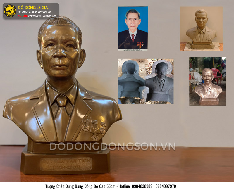 Đúc tượng chân dung ông nội theo yêu cầu-08