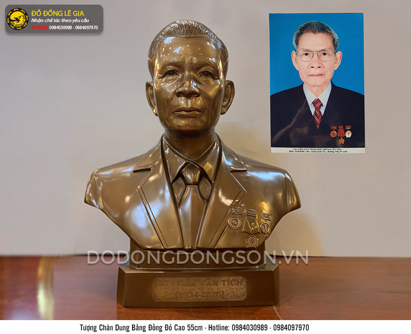 Đúc tượng chân dung ông nội theo yêu cầu-08