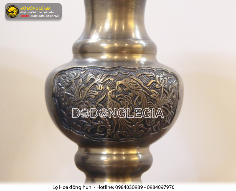 Lọ hoa đồng hun giả cổ