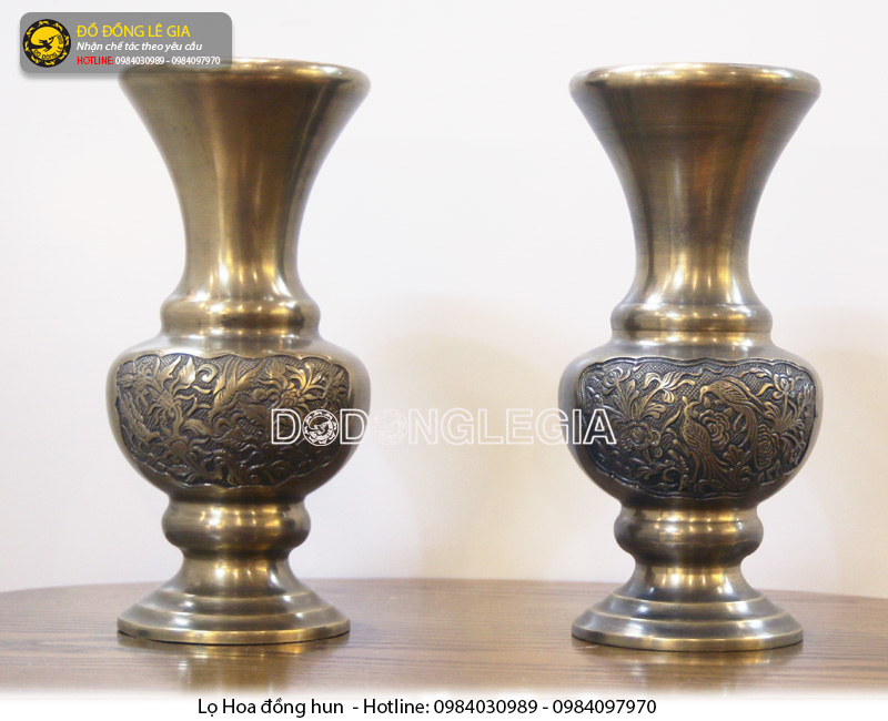 Lọ hoa đồng hun giả cổ