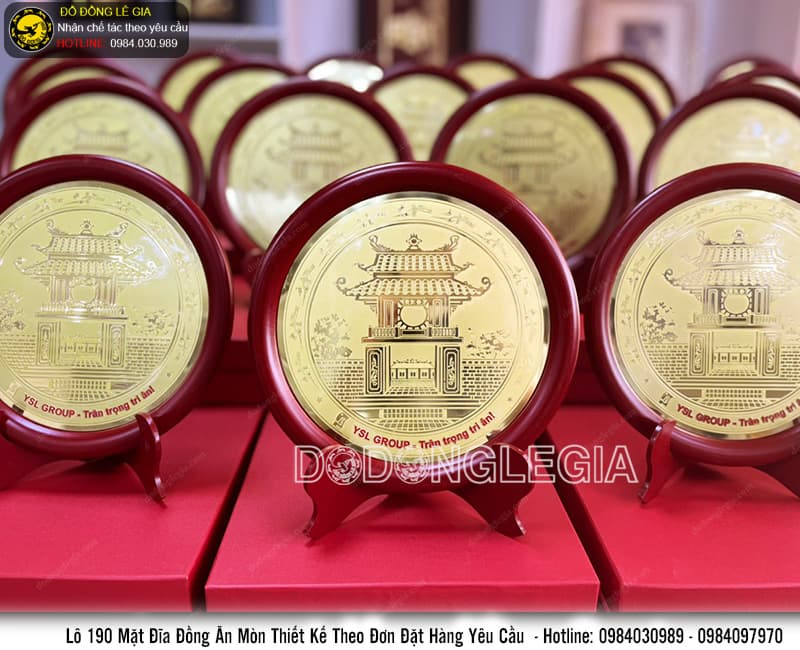 Lô mặt đĩa đồng ăn mòn thiết kế theo đơn đặt hàng của Tập Đoàn YSL