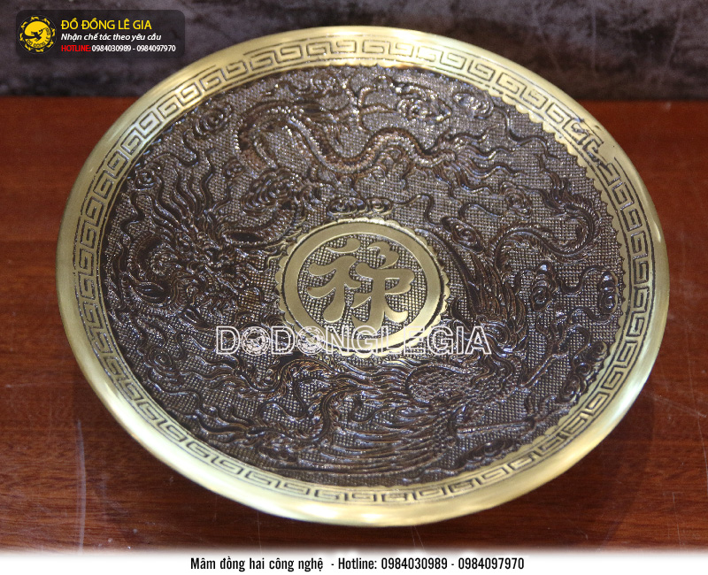 Báo giá Mâm bồng bằng đồng - đĩa đựng quả bằng đồng đẹp tinh xảo