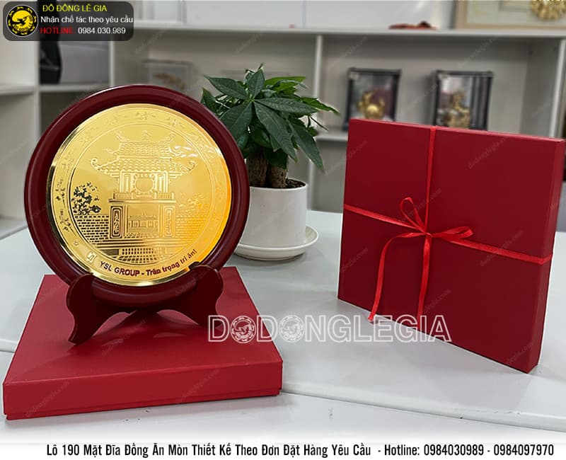 Lô mặt đĩa đồng ăn mòn thiết kế theo đơn đặt hàng của Tập Đoàn YSL