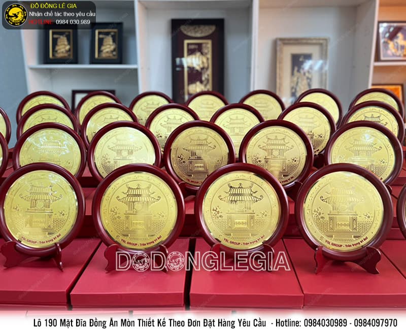 Lô mặt đĩa đồng ăn mòn thiết kế theo đơn đặt hàng của Tập Đoàn YSL