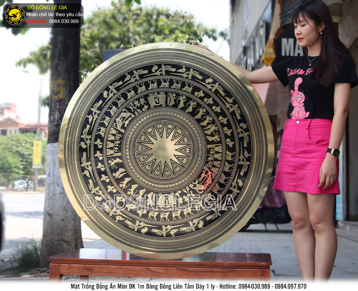 Mặt trống ăn mòn đường kính 120cm theo đặt hàng