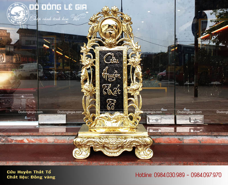 Bài vị cửu huyền thất tổ bằng đồng