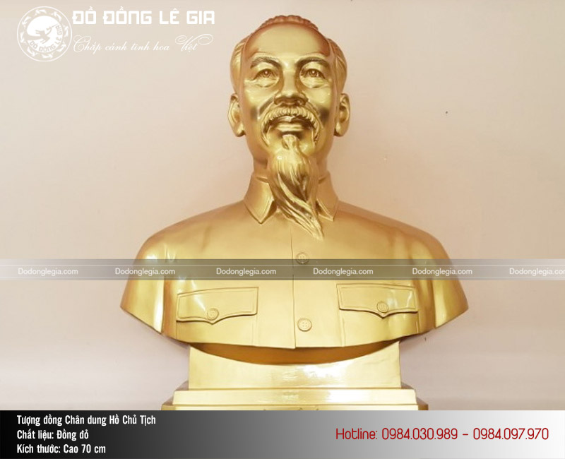 Những Mẫu Tượng Bác Hồ Bán Thân Bằng Đồng Đỏ
