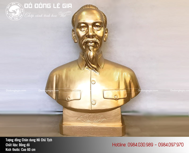 Những Mẫu Tượng Bác Hồ Bán Thân Bằng Đồng Đỏ