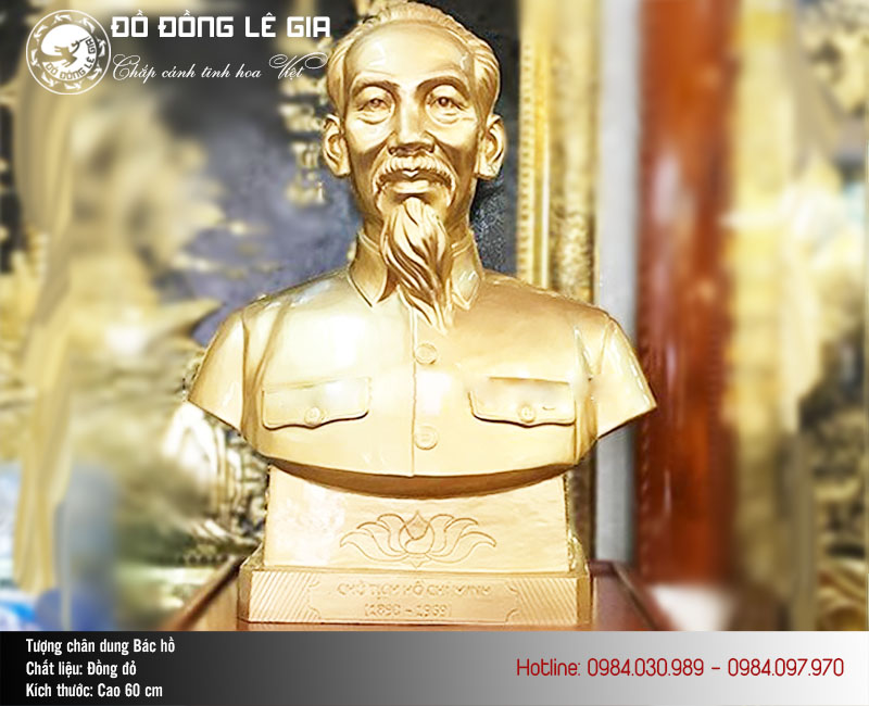 Những Mẫu Tượng Bác Hồ Bán Thân Bằng Đồng Đỏ