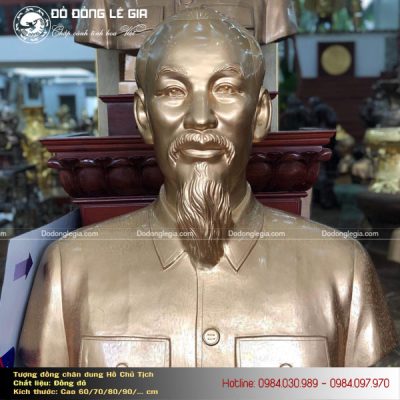 Những Mẫu Tượng Bác Hồ Bán Thân Bằng Đồng Đỏ