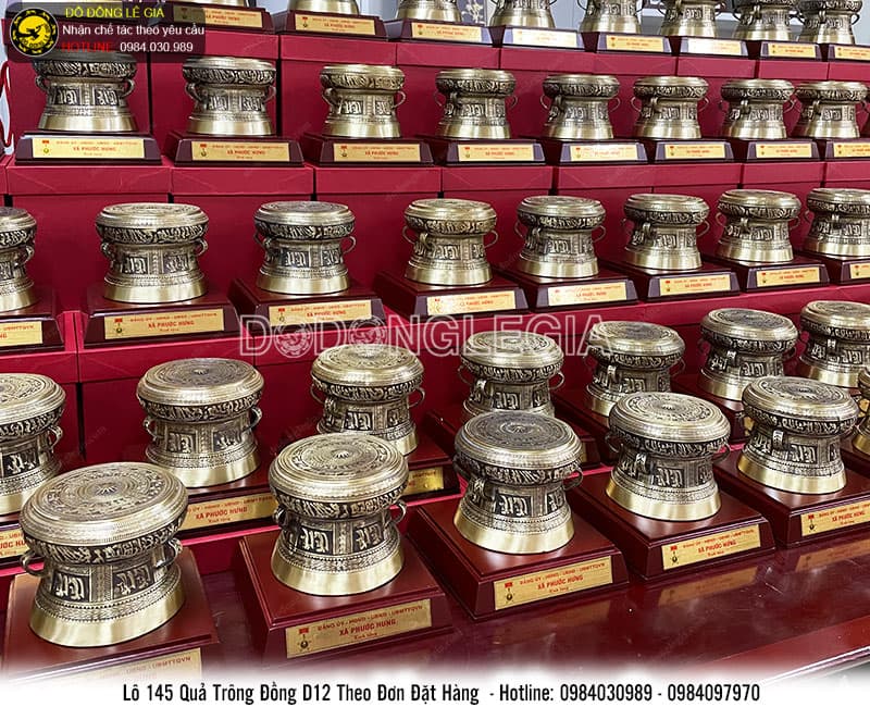 Lô quả trống đồng D12 theo đơn đặt hàng của UBND Xã Phước Hưng - Bình Định