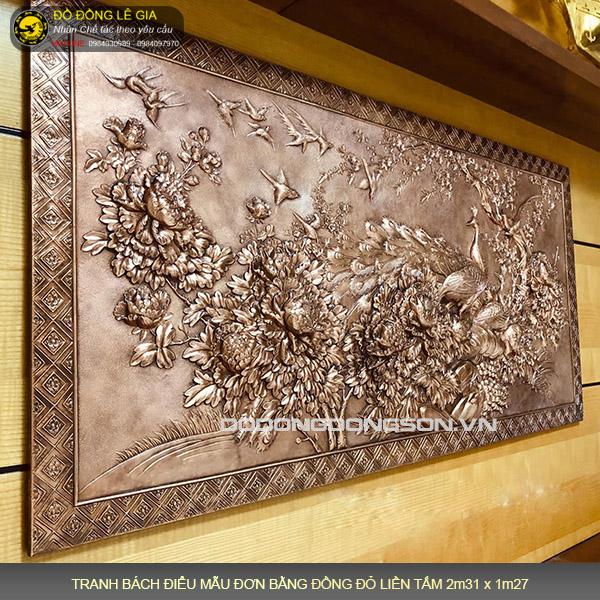 Tranh đồng phượng hoàng bách điểu triều phụng