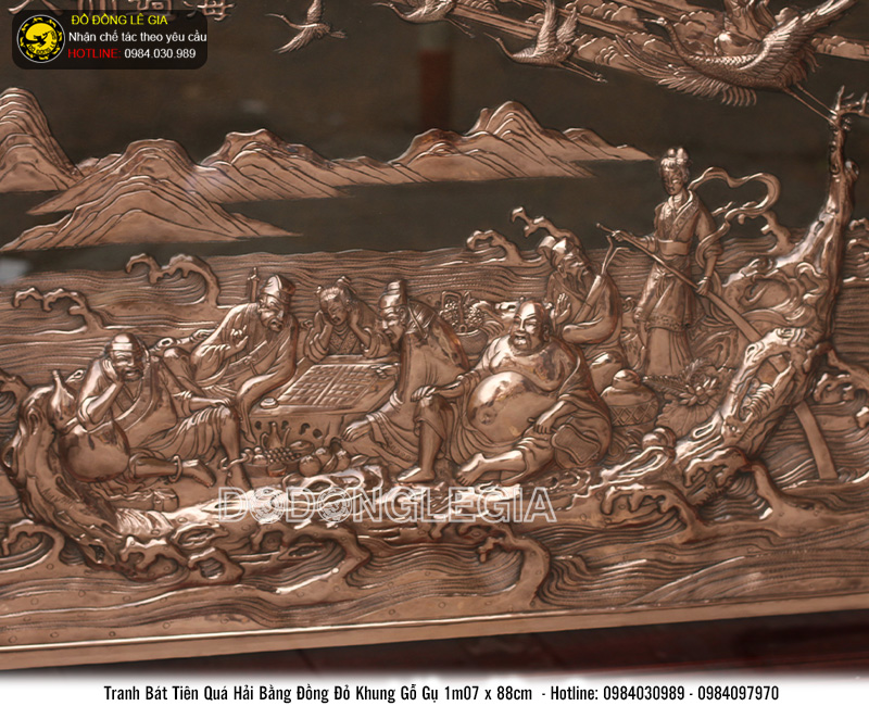 Tranh đồng Bát tiên quá hải