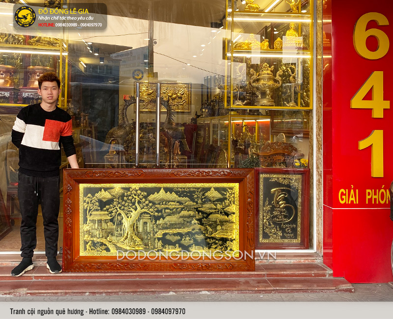 Tranh cội nguồn quê hương giả cổ