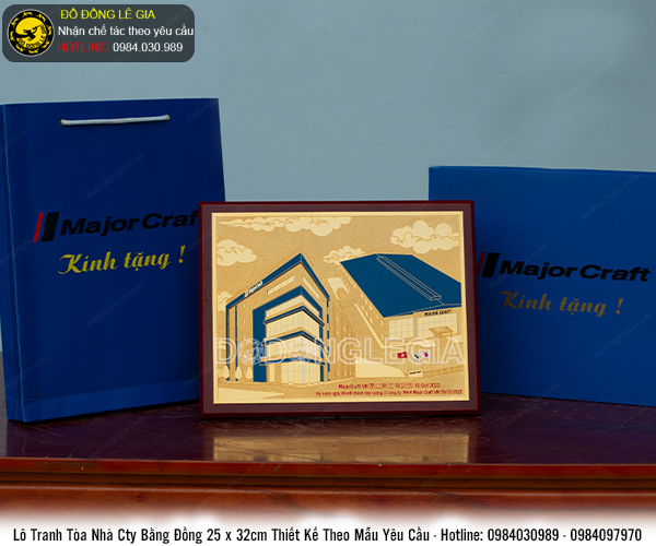 Lô tranh toà nhà công ty chế tác theo yêu cầu