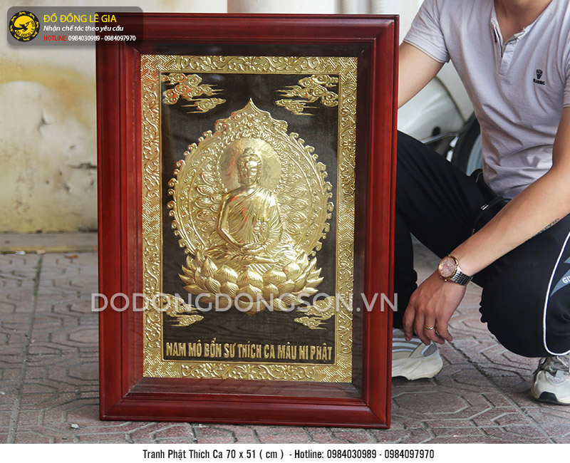 Tranh đồng Phật Thích Ca