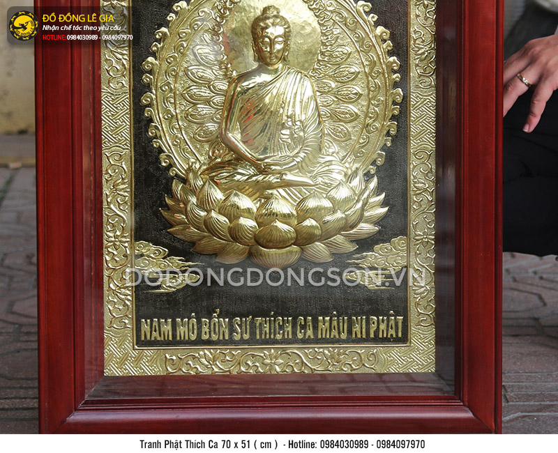 Tranh đồng Phật Thích Ca