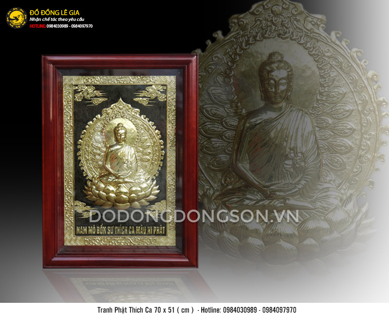 Tranh đồng Phật Thích Ca
