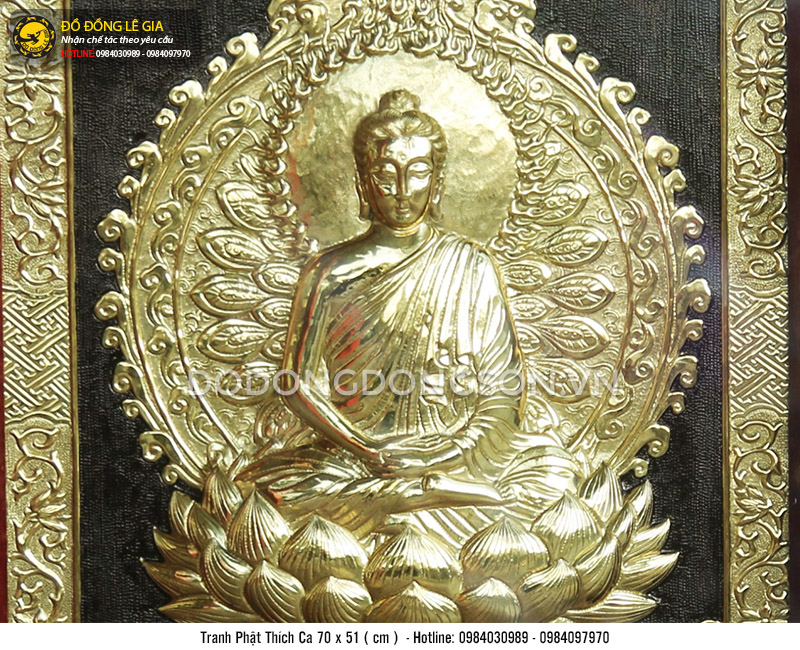 Tranh đồng Phật Thích Ca