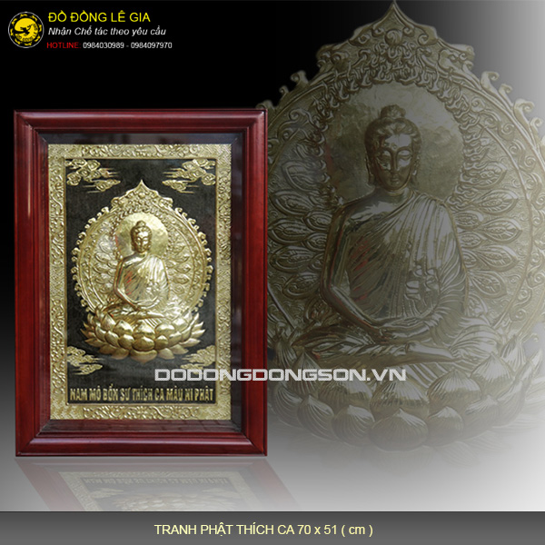 Tranh đồng Phật Thích Ca