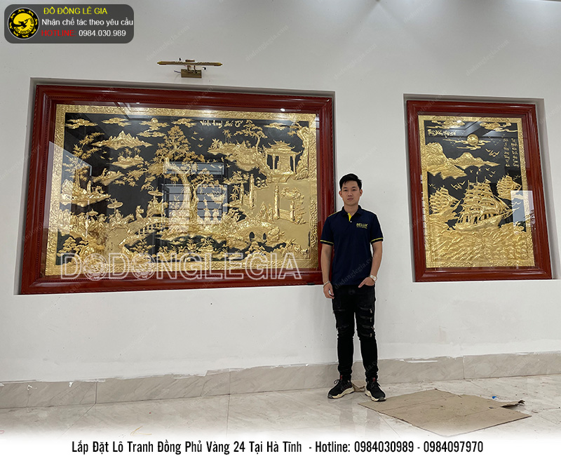Dự án tranh đồng mạ vàng cho khách Hà Tĩnh
