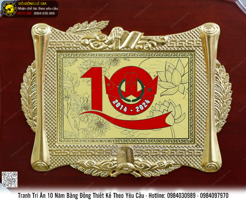 Tranh Tri Ân Kỷ Niệm 10 Năm Chế Tác Theo Yêu Cầu