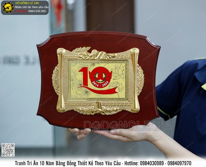 Tranh Tri Ân Kỷ Niệm 10 Năm Chế Tác Theo Yêu Cầu