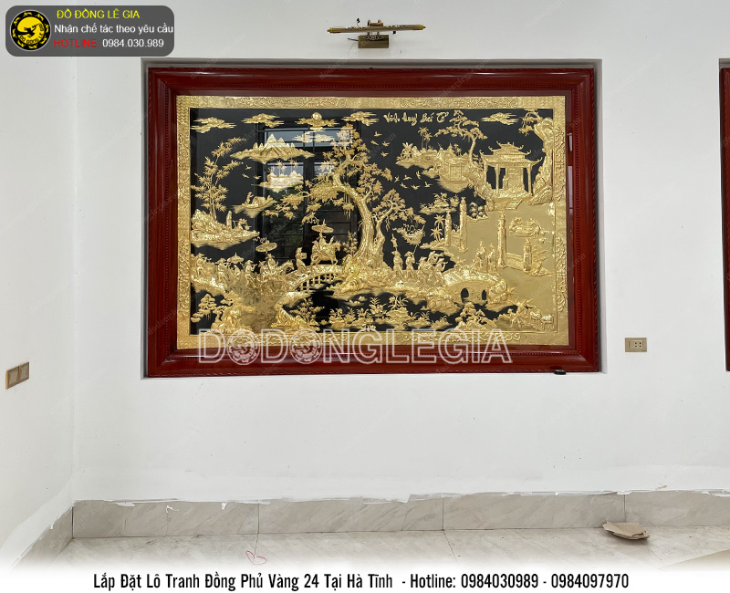 Dự án tranh đồng mạ vàng cho khách Hà Tĩnh