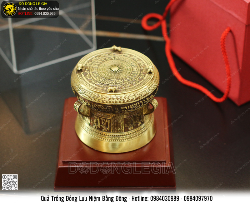 Qủa Trống lưu niệm bằng đồng