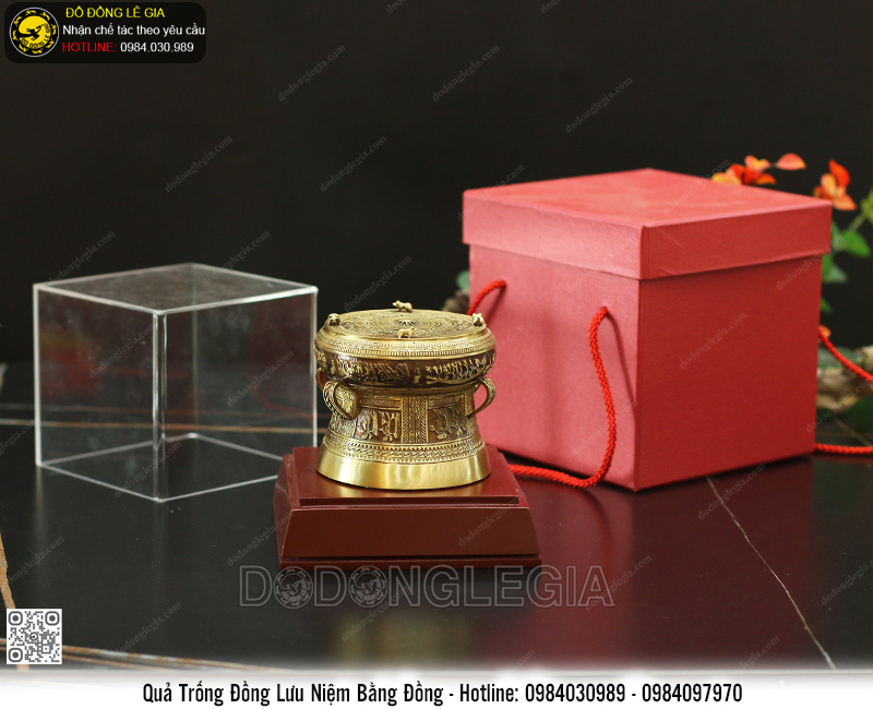 Qủa Trống lưu niệm bằng đồng