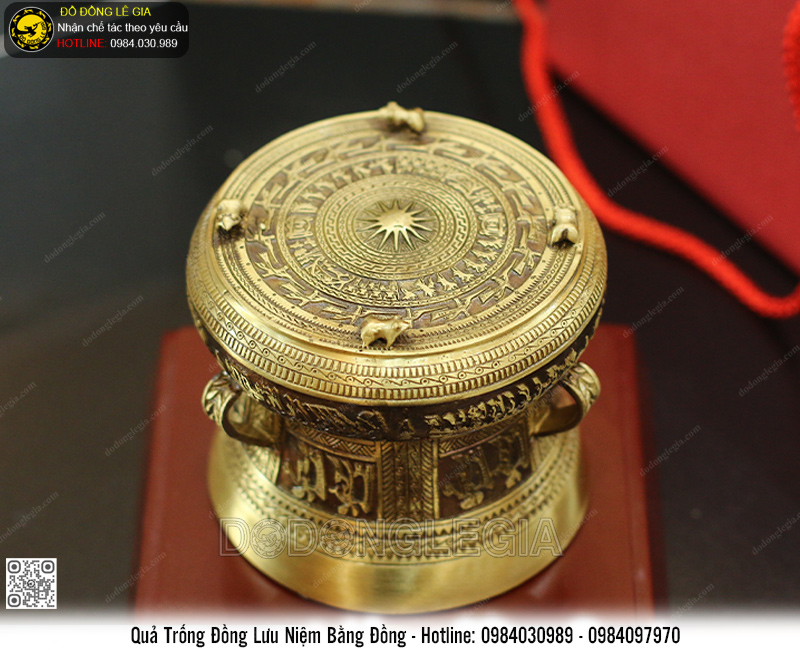 Qủa Trống lưu niệm bằng đồng