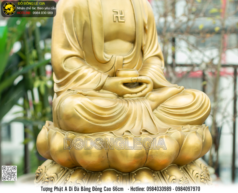 Tượng Phật A Di Đà Cao 66cm